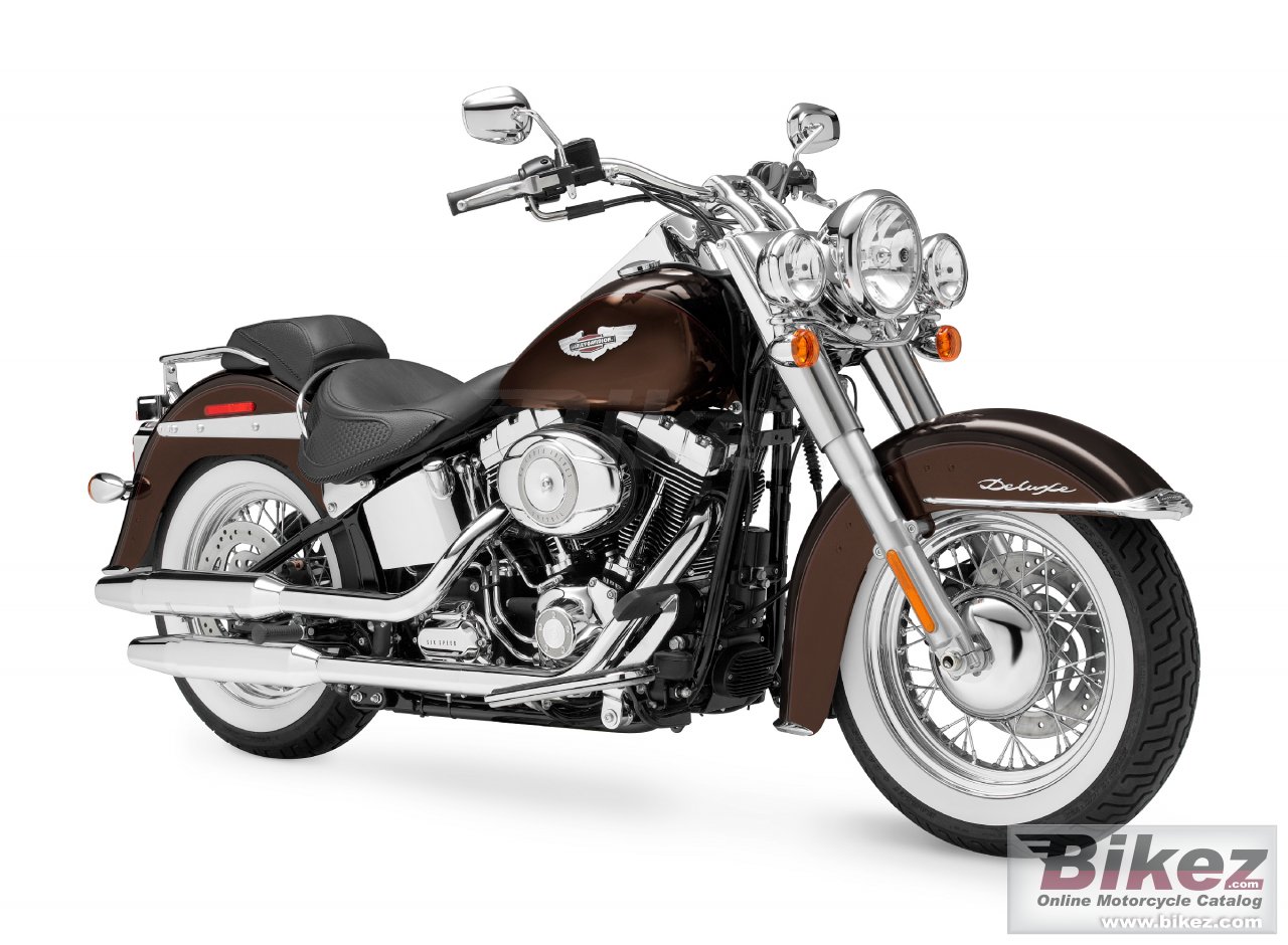 Big Harley-Davidson flstn softail deluxe picture and wallpaper from Bikez.com